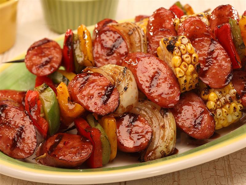 Kontinent fugtighed landing Sausage and Vegetable Skewers – The Peppermill