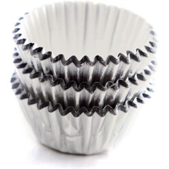 Mini Silver Foil Cupcake Liners (60 Count)