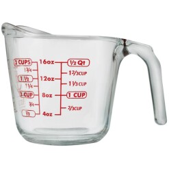 2 Cup Glass measuring Cup