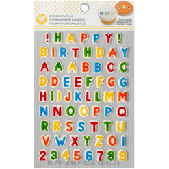 Icing Deco Wilton Happy Birthday Letters and Numbers