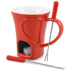 Sweetheart 4 Piece Chocolate Fondue Mug Set