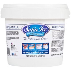 Fondant  Bulk Size Satin Ice White Rolled