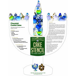 Menorah Template for Cookie Cake