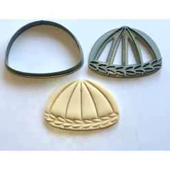 Kippah Yarmulke Cookie Cutter & Embosser Set, 3.25"