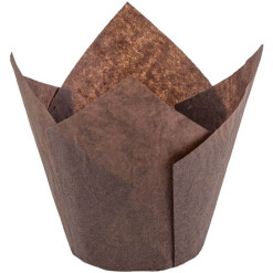 Novacart Brown Tulip Paper Baking Cups
