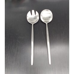 Salad Server Tai Chi Matte Stainless Steel