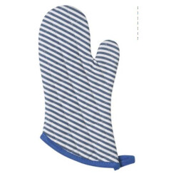 Oven Mitt Royal Blue Narrow Stripe Superior