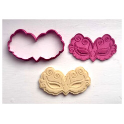 Purim Mask Cookie Cutter and Embosser Set