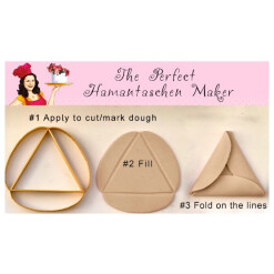Plastic Hamantasch Cookie Cutter- 3"