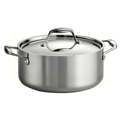 Tramontina Tri-Ply Clad 5 Quart Stainless Steel Covered Dutch Oven