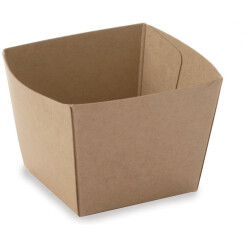 Kraft Cube Paper Baking Cups