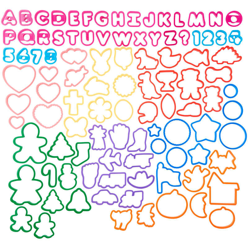 Diy Baking ABC Alphabet Hash Tag Cookie Cutter Set Numbers At Symbol 
