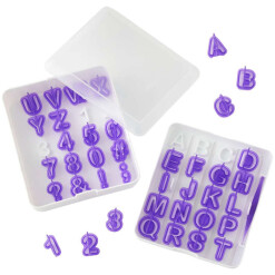 Letter & Number Fondant Cutters