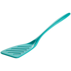 Melamine 12.5" Turquoise Slotted Turner