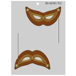 Mask Mold Left Chocolate Pop  4½"