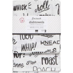 Script Flour Sack Towel Set