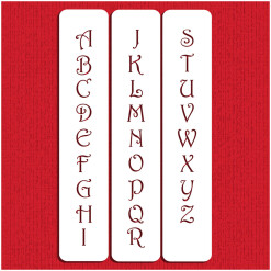 Small Contemporary ABC Designer Stencil