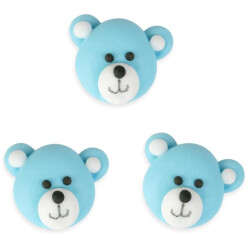 Icing Deco Bear 12 pc Blue