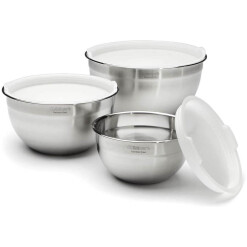 Cuisinart Stainless Steel Mixing Bowls with Lids