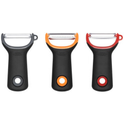 3-Piece Prep Peeler Set, Assorted Blades