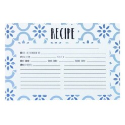 True Blue Recipe Cards