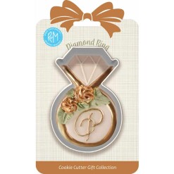 Diamond Ring Cookie Cutter 3.75" Carded