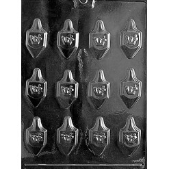 Shin Dreidel Chocolate Mold