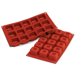 Small Square Savarin Silikomart Silicone Mold