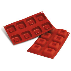 Medium Square Savarin Silikomart Silicone Mold