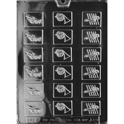 Musical Squares Chocolate Mold