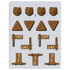 Purim Assortment Chocolate Mold