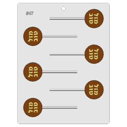 Mazel Tov Circle Chocolate Pop Molds