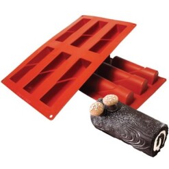 Split Level Log Silicone Mold