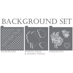 Forget Me Not Cookie Stencil Set