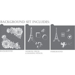From Paris w/ Love Cookie Stencil Set