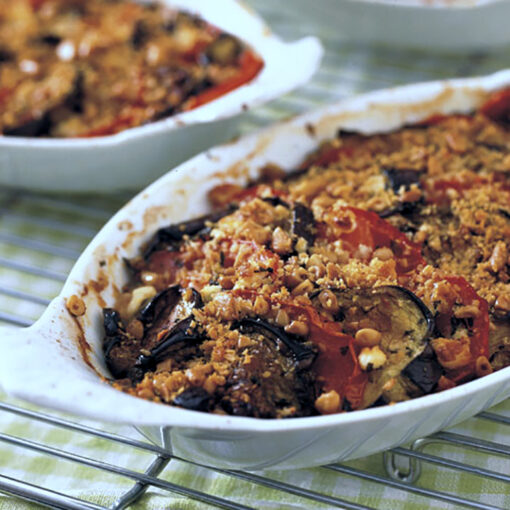 Eggplant Tomato Gratin The Peppermill