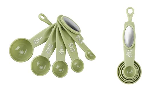 Soft Green Measuring Spoons - The Peppermill