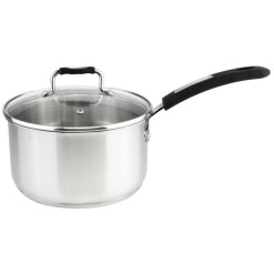 Urban Collection 3 Qt. Stainless Steel Saucepan with Colored Handles