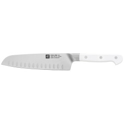 Zwilling Pro Le Blanc 7-Inch, Hollow Edge Slim Santoku Knife