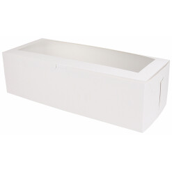 11" Log with Window Cake Box