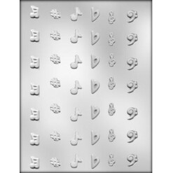 Mini Music Notes Chocolate Mold