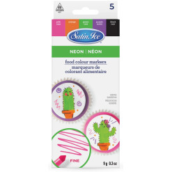 Food Color Pens Fine Point Neon