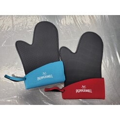 Oven Mitt Silicone Peppermill Imprint