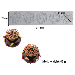 Lace Mat Round Leaves