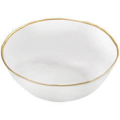 Clear Bowl w/ Gold Rim