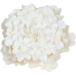Gumpaste Flower White Ruffled Peony