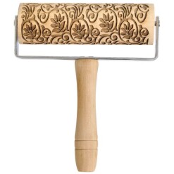 Rolling Pin Embossed Floral Scroll