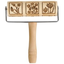 Rolling Pin Embossed Spring Flowers