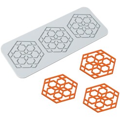 Lace Tuile Mat floral Hexagon