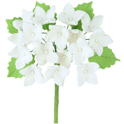 Gumpaste Hydrangea Bunch And Leaves